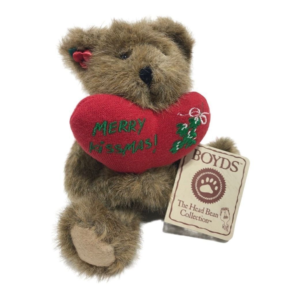 Boyds The Head‎ Bean Stuffed Mary brown bear Christmas Holiday Vintage retired